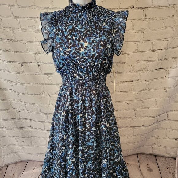 Aqua Other - Aqua Girls' Best Seller Printed Ruffled MIDI Dress